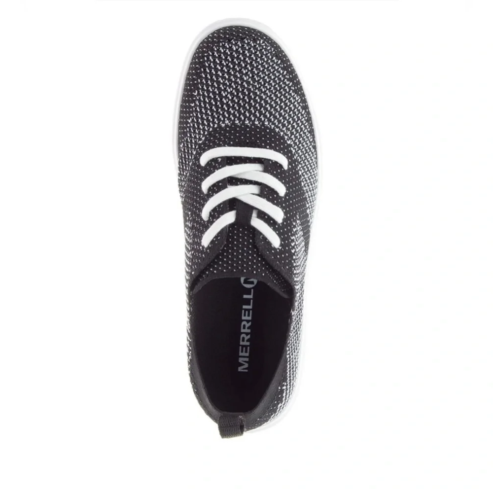 Merrill Women’s Around Town City Lace Knit Sneakers Black & White Size 8 - Picture 3 of 10